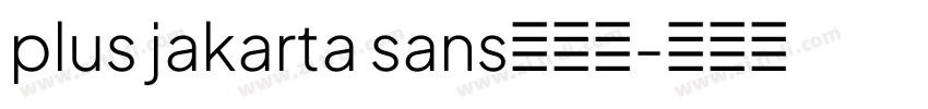 plus jakarta sans标准字字体转换